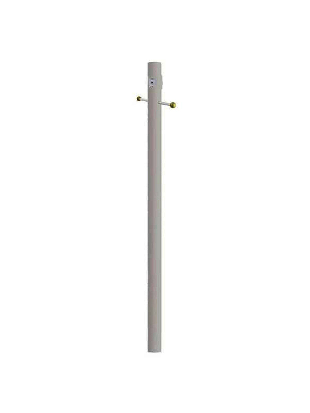 9-3/4 Inch X12-5/8 Inch White Self Bkt Pole Spt